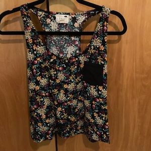 LA Hearts floral cropped tank top - XL